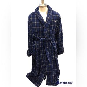 Tommy Bahama Bathrobe EUC Soft Terry Embroidered Marlin Long Warm Soft